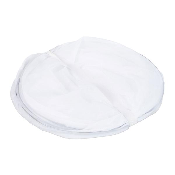 2er-Set Fliegenhauben mit Boden – Effektiver Insektenschutz für Essen – Pop-Up Prinzip, weiss – Polyester Abdeckhauben 40x110x58cm – Ideal für Gartenpartys