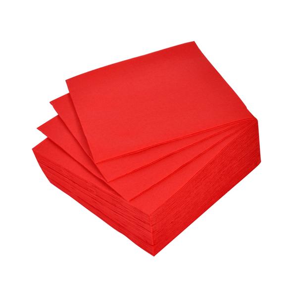 40er-Set Premium Papier Servietten - 2-lagig, rot, 38x38 cm - Weich, saugfähig & elegant - Ideal für Partys, Geburtstage & Geschenkekörbe
