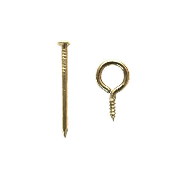 39-teiliges Haken Set für Bilderrahmen - vielseitige Aufhänger mit Nägeln aus Metall - zur sicheren Befestigung von Spiegel, Fotos, Wandschmuck