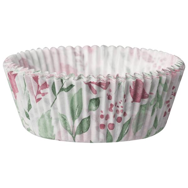 Muffinförmchen Rosen 60er-Set - Cupcake Formen Pergamentersatz lebensmittelecht fettdicht - je 5x2,5 cm - Backfest bis 220°C - Made in Germany