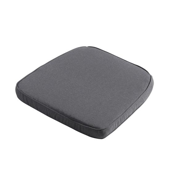 Bequemes Outdoor-Stuhlkissen (48x48cm, Grau): Komfortables Sitzkissen für Garten- & Essstühle, Made in Europe – für entspannte Stunden im Freien