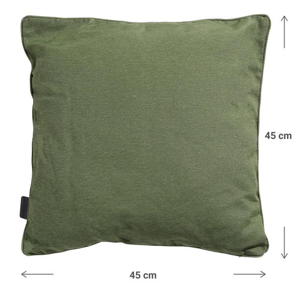 Deko-Kissen Outdoor - Grünes Outdoorkissen 45x45x10cm - UV-Schutz - 70% recycelt - Langlebig & Strapazierfähig - Loungekissen Made in Europe
