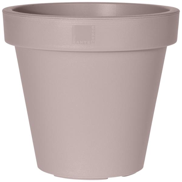 2er-Set Blumentopf rund braun-grau - 100% recycelter Kunststoff - Stapelbar - Ø 20cm - Für Innen- & Aussenbereich - Optimales Zuhause für Pflanzen