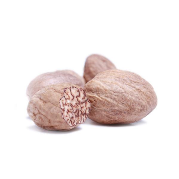 Spicebar Muskatnüsse ganz bio - 60g 9-12 extra grosse Exemplare - Intensiv-würzig für Kartoffel- & Schmorgerichte, Kuchen, indische Küche