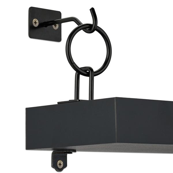 Schweberegale 2er-Set Industrial - Wandregale aus Holz & Eisen für Wohnzimmer Bad Küche - Schwarz 13x48x12cm - Max. 6kg Traglast - Einfache Montage