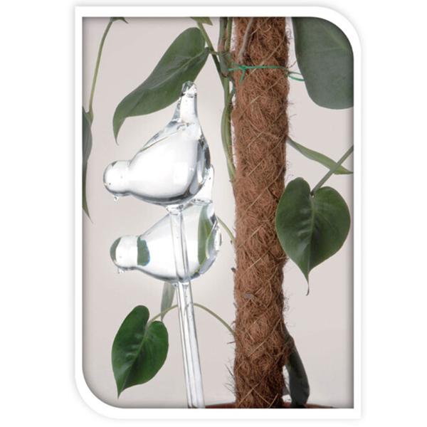 Wasserspender Vogel zur Pflanzenbewässerung, Glas, 2er Set, 35 cm