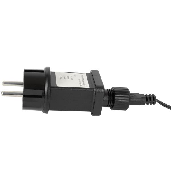 XL LED-Lichtervorhang - 480 warmweisse LEDs dimmbar - 5 Stränge, 2.4m Breite, IP44 für Innen/Aussen - Timerfunktion für Weihnachten, Partys