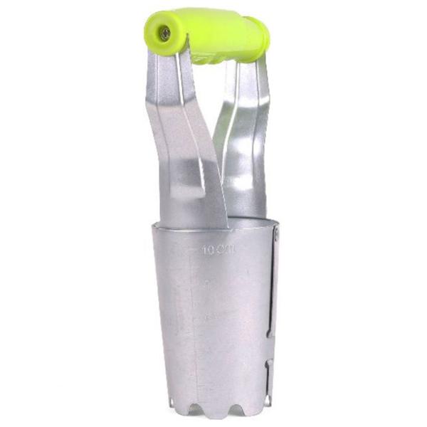 Blumenzwiebelpflanzer aus Metall - Präzises Pflanzwerkzeug mit Tiefenmarkierung - Ideal für Tulpen, Narzissen, Setzlinge - Robustes Metall/Kunststoff