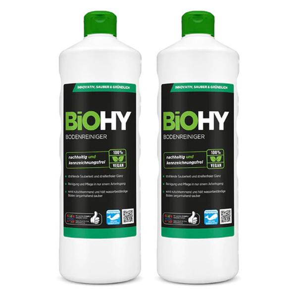 2er-Set Bodenreiniger Konzentrat 1L - vegan, pH 8,5 - für Parkett, Laminat, Fliesen & Linoleum - rutschhemmend, schnelltrocknend - Made in Germany