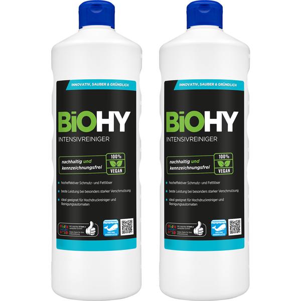 2er-Set Intensivreiniger 1L - Vegan, biologisch abbaubar & kennzeichnungsfrei - Für Hochdruckreiniger & Automaten - Gegen starken Schmutz & Fett - Made in Germany