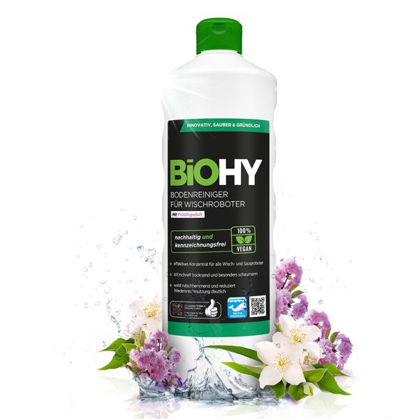 Effektives Bodenreiniger Konzentrat für Wischroboter, Frühlingsduft, vegan, 1 L, biologisch abbaubar, schnell trocknend