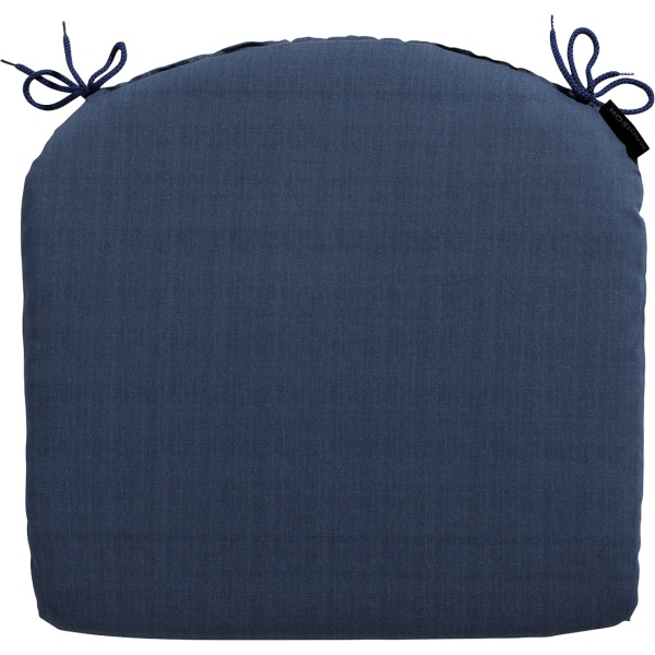 Stuhlkissen 46x48 cm Kobalt-Blau - Bequeme Sitzkissen für Esszimmer & Gartenstühle - 4,5 cm Dicke - UV-Schutz - Mit Befestigungsbändern - SG-20 Füllung