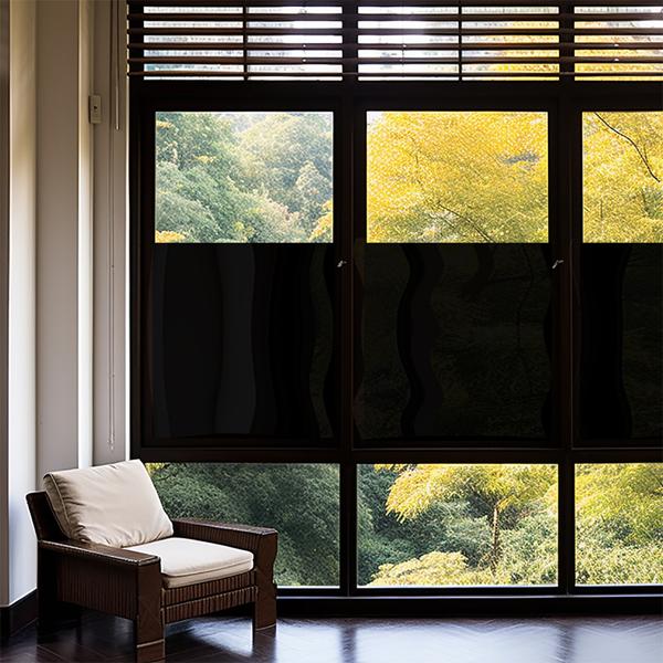 4er Set Sichtschutzfolie 50 x 200 cm – dunkle, selbstklebende Fensterfolie mit UV-Schutz – blickdicht & ideal für Fenster, Büro & Wohnräume