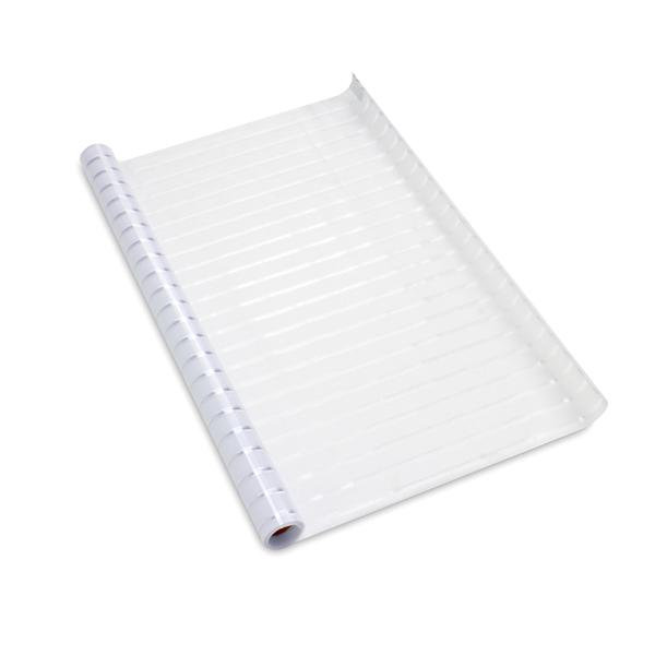 Milchglasfolie Streifen-Optik - Premium Sichtschutz-Folie statisch haftend für Fenster, Türen, Bad, Büro - 50 x 200 cm - Wiederverwendbar