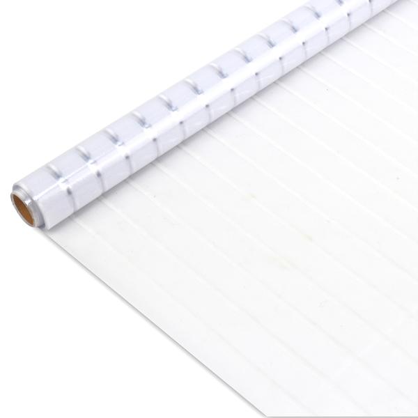 Milchglasfolie Streifen-Optik - Premium Sichtschutz-Folie statisch haftend für Fenster, Türen, Bad, Büro - 50 x 200 cm - Wiederverwendbar