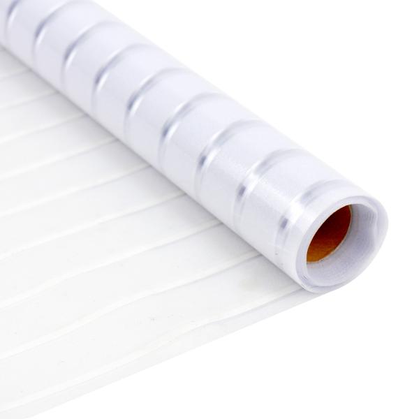 Milchglasfolie Streifen-Optik - Premium Sichtschutz-Folie statisch haftend für Fenster, Türen, Bad, Büro - 50 x 200 cm - Wiederverwendbar