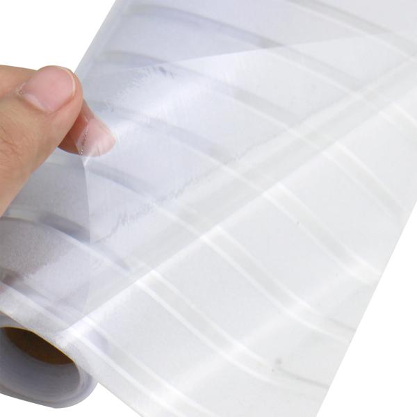 Milchglasfolie Streifen-Optik - Premium Sichtschutz-Folie statisch haftend für Fenster, Türen, Bad, Büro - 50 x 200 cm - Wiederverwendbar