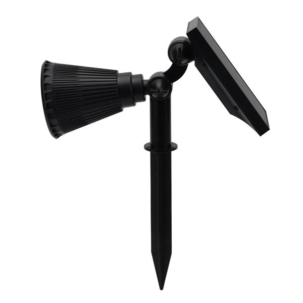 2er-Set Solar-Gartenstrahler mit Erdspiess - Wetterfester Gartenstrahler (IP44), 200 Lumen - Perfekte Akzente an Pflanzen & Wegen