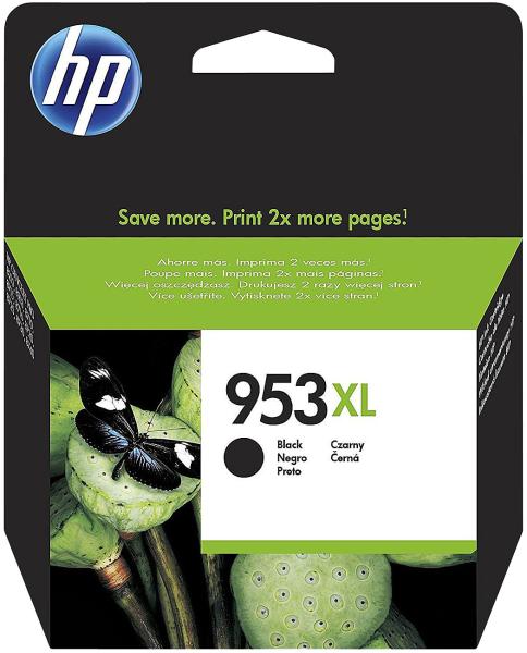 HP Original XL-Tintenpatrone L0S70AE / 953XL Schwarz - Hohe Reichweite bis 2.000 Seiten - Für HP OfficeJet Pro 7700/8200/8700 Serie