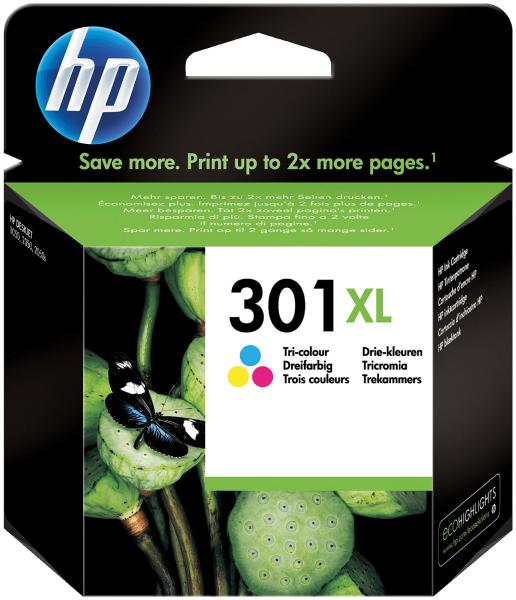 Original HP 301XL Farbpatrone CH564EE - Für optimale Druckleistung & lebendige Farbausdrucke - Kompatibel mit HP DeskJet, Envy, OfficeJet - 330 DIN A4 Seiten