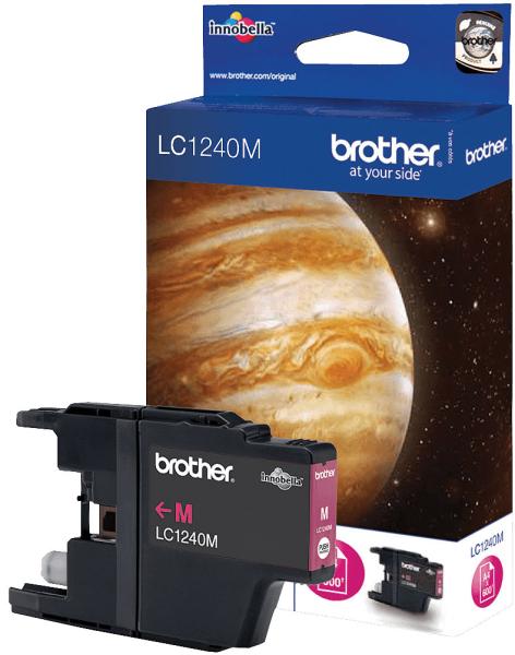 Original Brother LC1240M Tintenpatrone - Magenta Farbe für Brother Drucker - Hält bis zu 600 DIN A4-Seiten - Kompatibel mit DCP-J & MFC-J Modellen