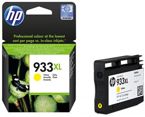 Original HP Tintenpatrone CN056AE (No.933XL) gelb XL - 825 Seiten für lebendige Farbergebnisse - Kompatibel mit HP OfficeJet 6100/6600/6700/7110/7510/7600/7610/7612