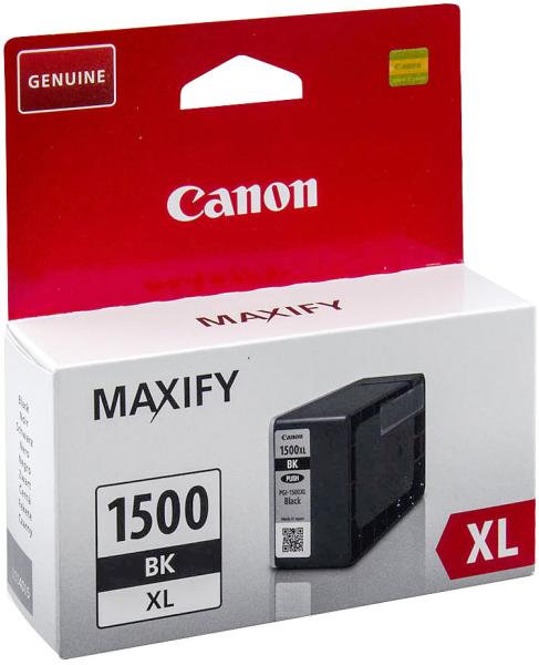 Canon Original Tintenpatrone PGI-1500XL Schwarz - 34.7ml Füllmenge - Profi-Dokumente & klare Ausdrucke - Kompatibel Maxify MB 2000-2700 Serien