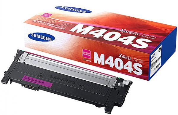 Original Samsung Tonerkartusche CLT-M404S Magenta - Für klare & präzise Ausdrucke mit bis zu 1000 Seiten Reichweite
