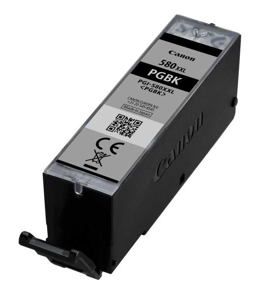 Original Canon PGI-580XXL BK Tintenpatrone - Schwarz, 26ml für scharfe Linien & brillante Farben - Kompatibel mit Canon Pixma TR/TS Serien