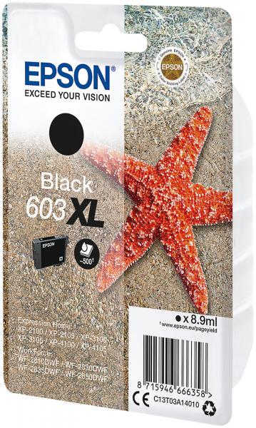 Epson 603XL Original-Tintenpatrone Schwarz | 8,9 ml | für gestochen scharfe Ausdrucke | kompatibel mit WorkForce WF-2835DWF & WF-2830DWF