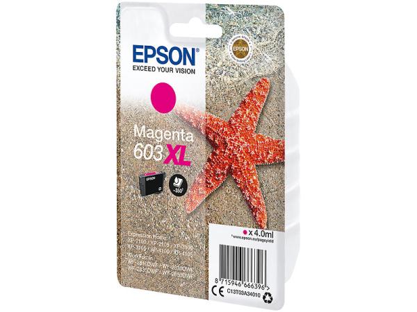 Epson 603XL Original-Tinte Magenta (Rot), 4 ml – perfekte Passform für Epson-Drucker | Brillante Druckergebnisse garantiert