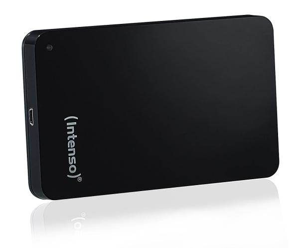 Externe 2,5"-Festplatte 1 TB – USB-3.0-Memory-Case in Schwarz