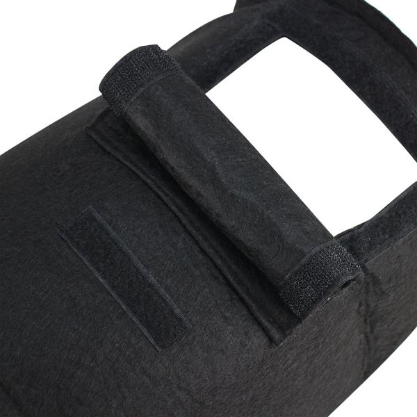 XL-Pflanzen-Wachstumssäcke, 4er-Set, mit Tragegriffen und Sichtfenster, je 38 l, wasserdurchlässig, Vliestopf für Kartoffeln, Zwiebeln, Karotten u.v.m