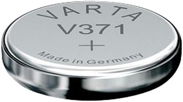 VARTA Knopfzelle V 371 / SR69 - Quecksilberfreie Silberoxid-Batterie 1,55V 30 mAh - Langlebig für Uhren Autoschlüssel Messgeräte - Typ AG6 D371