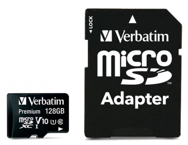 Premium microSDXC-Speicherkarte 128 GB - Ultraschnelle Datenübertragung 90 MB/s - Class 10 U1 - Für Smartphone, Tablet, Kamera mit SD-Adapter