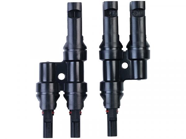 8er-Set Y-Stecker Adapter für Solarkabel - Parallele Schaltung von Solarmodulen - MC4-kompatibel, IP67, wetterresistent, UV-beständig, bis 1.000 V