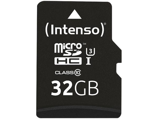 Intenso Professional microSDHC-Speicherkarte 32 GB U3 - High-Speed bis 90 MB/s - Inkl. SD-Adapter für Smartphones, Tablets & Kameras