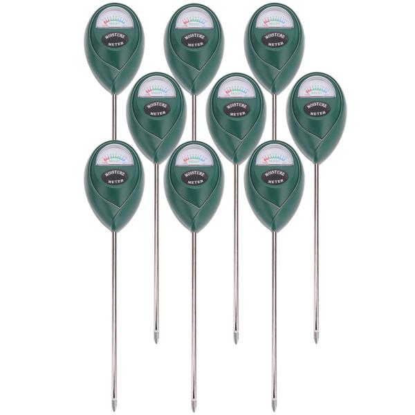 9er-Set Feuchtigkeitsmessgerät für Pflanzenböden, Feuchtigkeitssensor / Hygrometer Pflanzenerde, zeigt präzise die Feuchtigkeit im Boden an