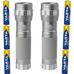 2-er Set Varta LED UV Taschenlampe, 395-400 nm, inkl. 3x Batterien, Multi LED...