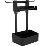 Vielseitiger Grill-Butler mit Haken und Ablage für Grillzubehör und Küchenrol...