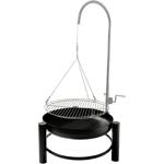 Stabiler Schwenkgrill mit Edelstahl-Grillrost und Feuerschale, perfekte Grill...