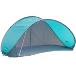 Pop-Up Strandmuschel, grau-türkis : Sekundenschneller Aufbau für Strand & Gar...