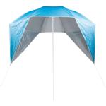 Robuster Sonnenschirm mit Seitenwänden (Ø 240cm): UV50+ Sonnenschutz & Windsc...