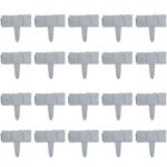 Beetumrandung in Steinoptik grau, 20er-Set: für klare Beetkanten & gepflegten...