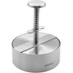 Edelstahl Hamburgerpresse (Profi, Ø 11,4 cm): Burger-Former für Grill & BBQ -...