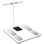 Profi Personenwaage mit Handsensoren & digitalem Farbdisplay, weiss: umfangre...