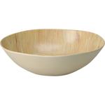 Bruchfeste Melamin-Schale in Holzoptik-Design, 30 x 7,2 cm - Leichte Schale f...