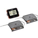 Smartes Grill- & Bratenthermometer mit 2 Temperatur-Sonden, bis +246 °C, für ...
