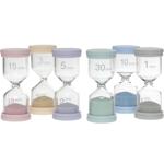 Buntes Sanduhren-Set: 6 Laufzeiten (1-30 Min.) für spielerisches Zeitmanageme...