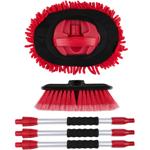 Autowaschbürsten-Set mit Wasseranschluss: Schonende Felgen- & Karosseriebürst...